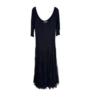 Pinto Ranch Vintage Collection black jewel dress size S witchy whimsy goth